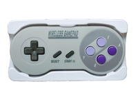 Control de Juego Inalámbrico 2.4G con Conexión USB, Batería Recargable Integrada de 250 mAh, para SNES Mini, Estilo Clásico
