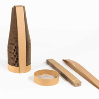 Vente en gros Boîte en carton ondulé rigide biodégradable de marque personnalisée Boîte pour bouteilles de vin Boîte postale avec manchon pour vin champagne boisson