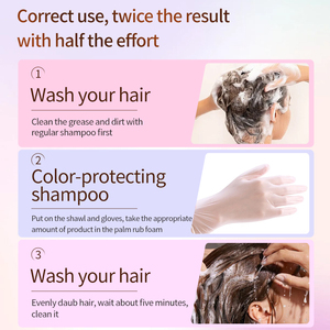 Meilleure vente de soins capillaires de marque privée Shampooing de couleur de teinture bleue Shampooing de dépôt de serrure de couleur - Product Image 6