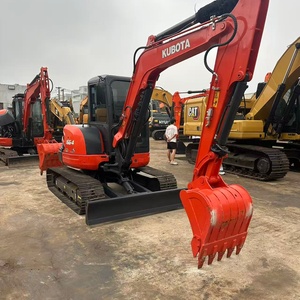 Mini-excavatrice d'occasion d'origine japonaise pour U55-4, 5,5 tonnes, petite pelle sur chenilles, pompe hydraulique PLC, en stock - Product Image 3