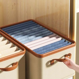 Household Hot Sale Clothes Organizer Armário Armazenamento Lavável Roupeiro Gaveta Organizador Para Roupas Jeans Underwear Caixa De Armazenamento