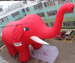 Decorazione Gonfiabile Personalizzata a Forma di Elefante Gigante, Gatto, Maiale per Pubblicità, Cartoni Animati, Supermercati, Festival ed Eventi - Product Image 6