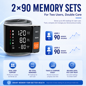 Monitores de Presión Arterial de <span class=keywords><strong>Alta</strong></span> Calidad <span class=keywords><strong>para</strong></span> Uso Doméstico, Brazalete Digital <span class=keywords><strong>para</strong></span> Medir <span class=keywords><strong>la</strong></span> Presión Arterial con Pantalla LED Retroiluminada de Ahorro de Energía - Product Image 3