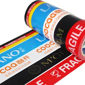 Customized Printed Low Noise Fragil Wrapping Sealing Glue BOPP Clear Film Packing Tape