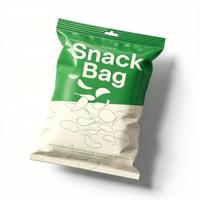 Sachet alimentaire personnalisé à scellage arrière imprimé pour l'emballage de snacks, café, chocolat et noix