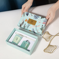 Luxus starre mattgrüne Aroma therapie Geschenk Aroma Duftöl Einzigartiges Design Reed Diffusor Weiße Duft kerzen Private Label