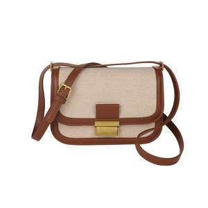 Nouveau sac bandoulière tendance Sac à bandoulière carré pour femme Sac en toile portable - Product Image 6