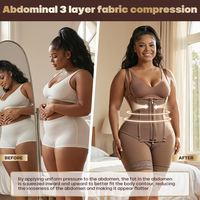 Faja Colombianas Gainante Post-Opératoire Taille Plus Femme, Lève-Fesses Compression Liposuccion BBL