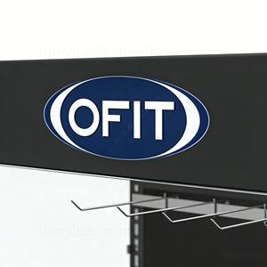 Vitrine de présentation sur pied sécurisée avec crochets et éclairage LED, cadre en métal, vitrine en verre pour figurines d'anime, bijoux, montres - Product Image 6