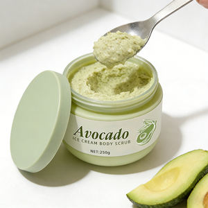 Оптовая продажа скрабов для лица и тела под собственной торговой маркой: отшелушивающий, осветляющий, глубоко очищающий сахарный скраб с авокадо - Product Image 3