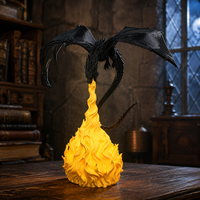 Lampe Dragon Souffleur de Feu Imprimée en 3D, Éclairage d'Ambiance pour la Maison, Cadeaux de Fête, Veilleuse LED Dragon