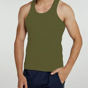 <span class=keywords><strong>Camiseta</strong></span> sin mangas de algodón de verano para <span class=keywords><strong>hombre</strong></span>, chaleco de algodón Con parte inferior deportiva para estudiantes, chaleco suelto de algodón blanco, Tops - Product Image 4