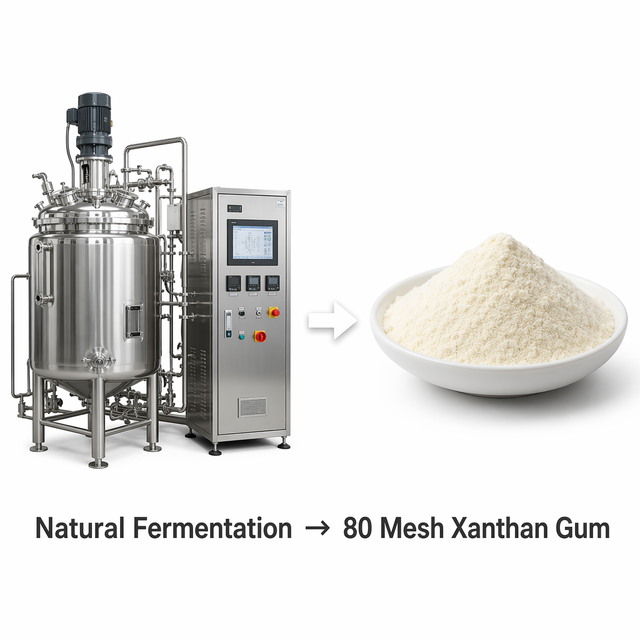 LCHBIO Factory Bulk Seed Extract Xanthan Gum Powder 80 Mesh Food Grade High Viscosity Stabilizer Non-GMO Fermentation Thickener