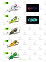 Leurres de pêche de surface, appâts artificiels flottants, insectes bioniques, abeilles artificielles, leurres d'appâtage de surface durs pour la pêche au bar et au brochet
