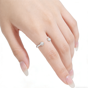 Anillo de Compromiso de Moda con Diamante CVD Cultivado en Laboratorio, Oro Sólido de 10K/18K, Personalizado, para Hombre/Mujer, Ideal para Fiestas - Product Image 3