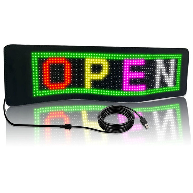 In/outdoor Smart Programmable Flexible LED Sticker Screen USB App Control for Vehicle Rear Window Digital Signage and Displays