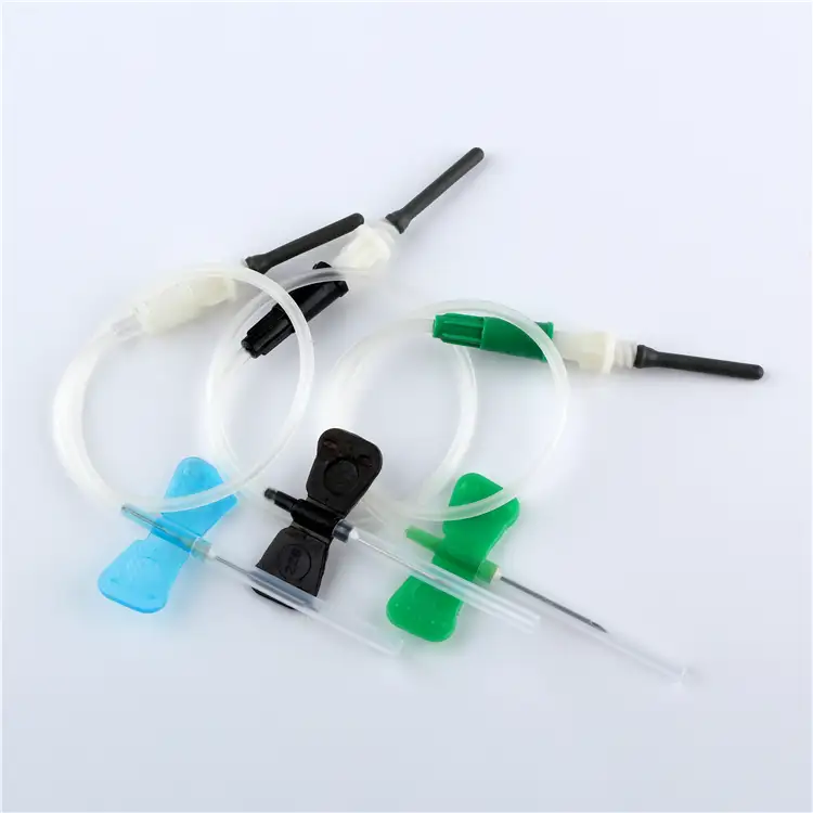 Disposable Medical 20G 21G 22G 23G Vacuum Blood Taking Drawing Collecting Needle Holder Butterfly Blood Collection Needles