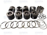 Fabricant - 8 pièces LR023496 - Piston de moteur diesel 84 mm pour Land Rover Range Rover L322 L405 L494 4.4 448DT TDV8 STD 050