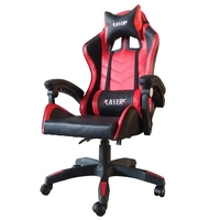 Chaise d'ordinateur pivotante en cuir PU à dossier haut, haute pureté, pour jeu, course, bureau, Gamer, vente en gros