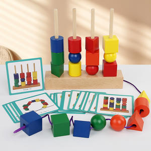 Educación temprana Smart Space Thinking Matching Training Aids Kindergarten Corner Classroom Material Colocación Material <span class=keywords><strong>de</strong></span> madera - Product Image 4