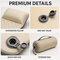 Matelas de camping autogonflant YYD OVERLAND avec pompe intégrée 194 cm, tapis de pique-nique double, lit de couchage extérieur, voyage, glamping