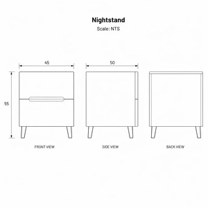 Bulk Wholesale Cream White Solid Wood High Gloss Lacquer <strong>Compact</strong> Drawer Storage Mini Bedroom Hotel Nightstand <strong>Bedside</strong> <strong>Table</strong> - Product Image 2