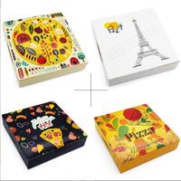 Boîte d'emballage alimentaire pour pizza en papier recyclable, de taille et de forme personnalisées, respectueuse de l'environnement