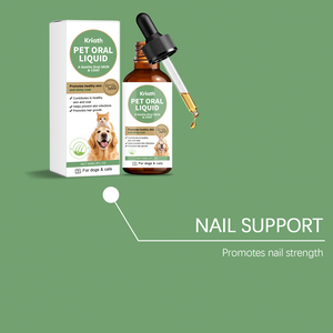 Gouttes liquides pour la peau et le pelage des animaux – Huile de chanvre pour la brillance et la douceur des poils, acides gras oméga naturels – Soutien quotidien en gros - Product Image 1