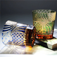 Verres à whisky XO en verre nuage découpé à la main de style japonais