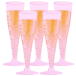 Verres à vin et à <span class=keywords><strong>champagne</strong></span> jetables en PS transparents écologiques fantaisie pour les fêtes - Product Image 6