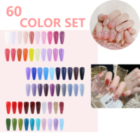 Vernis à Ongles Klana 15 ml, Kit 60 Couleurs, Vernis Gel Semi-Permanent "Soak Off" UV LED, Personnalisation de Logo