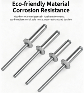Rivets aveugles en acier inoxydable et aluminium, étanches, à tête doublement fraisée, à extrémité ouverte, vente en gros - Product Image 3