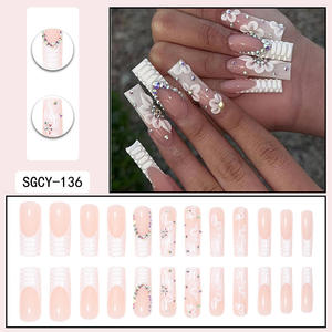 Vente en gros <span class=keywords><strong>France</strong></span> Ongles artificiels Faux ongles à presser Faits à la main Design personnalisé pour femme - Product Image 4