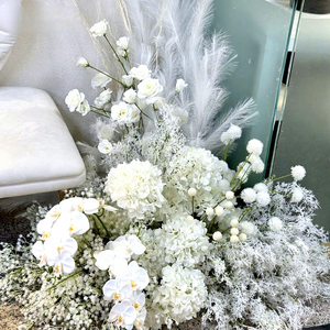 Rangées de fleurs artificielles en soie réalistes, décorations florales pour mariage, fournitures pour centres de table - Product Image 4