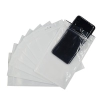 Sacs en plastique transparents à fermeture éclair sur mesure, sacs d'emballage pour accessoires électroniques, étuis pour téléphone transparents avec trou de suspension