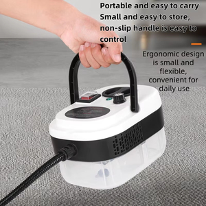Limpiador a Vapor Eléctrico Portátil de 1500W, 3 Bares de Presión, Cuerpo de Plástico Blanco y Negro, Uso Doméstico - Product Image 5