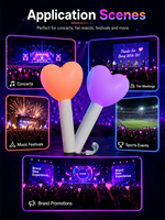 Système d'éclairage interactif en temps réel Longstargift avec contrôle sans fil, expérience interactive, Little Mix Stage Performance Event Glow Stick
