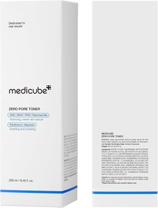 เมดิคิวบ์ ซีโร่ พอร์ โทนเนอร์ เอ็กซ์โฟลิเอตติ้ง ไฮเดรติ้ง บลู บอทเทิล วอเตอร์ โทนเนอร์ ผสมเอเอชเอ ผลิตภัณฑ์ดูแลผิวจากเกาหลี - Product Image 5