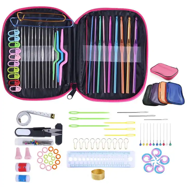 100 pcs/set diy crochet hook set