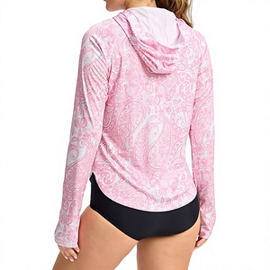 T-shirt de sport à manches courtes pour femme, à blocs de couleur, anti-UV, séchage rapide, en polyester - Product Image 6
