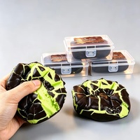 Jouet sensoriel en chocolat croustillant fait main, portable, à écraser, léger