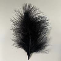 Plumes de Marabout Entières Multicolores en Gros, Plumes de Dinde Blanches de 5-7 pouces pour Artisanat DIY, Chapeaux, Coiffes, Attrape-rêves, Jouets pour Chats