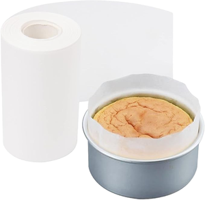 Greaseproof Parchment <b>Paper</b> Roll <b>White</b> Disposable Baking Liner for Cake Pan Oven Safe Food Contact Use - Product Image 1
