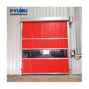 Porte rapide en PVC, cadre en acier galvanisé de qualité, opérateurs automatiques pour usine alimentaire, sécurité, portes à volets rapides - Product Image 4