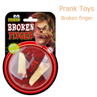 Jouets promotionnels QSTOYS pour enfants, blagues amusantes pour Halloween, dents en plastique, cerveau cassé, doigt cassé, pour les enfants de 2 à 13 ans