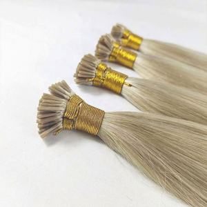 Extensiones de Cabello Brasileño Remy P22-Gris, Grado 9A-12A, con Queratina Pre-Adherida, Punta I, 0.5g 0.8g 1g, Puntas Adhesivas, Ondas Profundas Sueltas, Venta al Por Mayor - Product Image 3