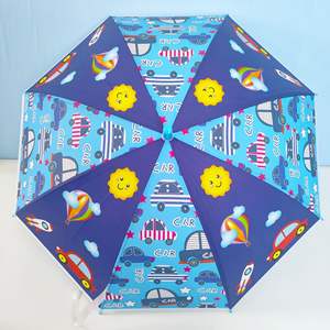 Parapluies pour enfants en gros, anti-pincement, ouverture automatique, parapluies à bâton pour enfants, impression personnalisée de dessins animés 3D, animaux, parapluies en vrac pour l'école - Product Image 4