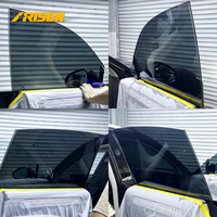 Film teinté noir pour vitres de voiture, film teinté électrostatique pour vitres de voiture, film de protection solaire amovible pour vitres