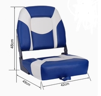 Chaises pliantes à dossier bas de qualité supérieure Accessoires de bateau à charnière en aluminium Sièges de bateau de pêche