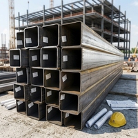 Tubería Cuadrada de Acero al Carbono Laminada en Caliente Q235 Q345, Tubo Estructural Soldado ERW, Rectangular, Delgado y Hueco